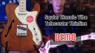 squier classic vibe telecaster thinline [upl. by Ruddy359]