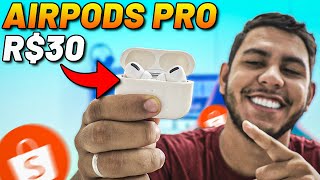 30 REAIS 😱 Comprei os AIRPODS PRO da SHOPEE Vale a pena [upl. by Eelyac603]