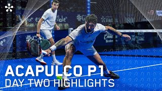 GNP Mexico P1 Premier Padel Highlights day 2 men [upl. by Alauqahs543]