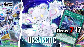 MD Insane Draw 7 Ursarctic Deck with New Support  Invincible Raid YuGiOh Master Duel [upl. by Kcirredal]