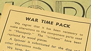 Unboxing a 1940s Monopoly quotWar Timequot Edition [upl. by Lodnar]