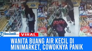 Viral Seorang Wanita Terekam Buang Air Kecil di Minimarket [upl. by Irisa]