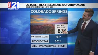 Colorado Springs may break the same heat record… three days later [upl. by Suolevram]