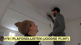 PLAFONDLIJSTEN JOODSE PLINT MAKEN  Daar komt de keuken  KLUSVROUW 79 [upl. by Alam89]