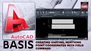 CREATING EASTING  NORTHING POINT COORDINATES WITH FIELD COMMAND [upl. by Niliram]