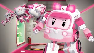 Robocar POLI Transform Compilaton  AMBER Ver  Rescue Team Transform  Robocar POLI TV [upl. by Selle437]