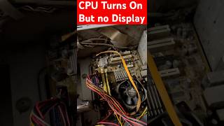 Computer Turns On But No Display  No Signal in Monitor computer nodisplay repair shorts [upl. by Selrahcnhoj]