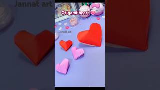 Origami heart 💗❤️  satisfying paper craft diy craft love handmade shorts pop [upl. by Anul]