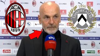 EMOZIONANTE GUARDA COSA HA DETTO PIOLI DOPO LA VITTORIA CONTRO LUDINESE NOTIZIE DI MILAN [upl. by Oahc]