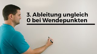 Warum ist die 3 Ableitung ungleich 0 bei Wendepunkten  Mathe by Daniel Jung [upl. by Godfry]