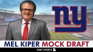 NEW Mel Kiper Mock Draft Who Did The Giants Pick At 6  NY Giants Rumors [upl. by Zinck]