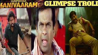 Saripodhaa Sanivaaram Glimpse Troll  Nani  SJ Surya  Saripodhaa Sanivaaram Teaser  Troll Plaza [upl. by Grega]