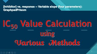 IC50 Value Calculation using Various Methods [upl. by Mag305]