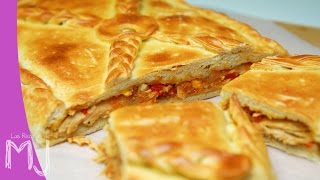 EMPANADA GALLEGA DE ATÚN  Con masa casera [upl. by Aynodal981]