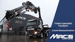 Trident Safes Fassi F545 Crane Demonstration [upl. by Melisenda]