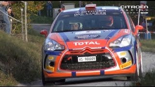 Citroën Racing Trophy DS3 R3T et C2 R2 Rallye International du Valais 2012 RIV [upl. by Jerrol]