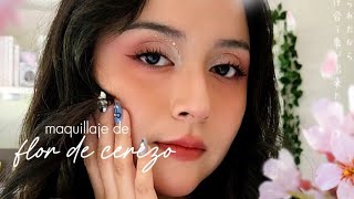 ¡Maquillaje de Flor de Cerezo Usando productos de kbeauty 🌸🤍 kbeauty sakuramakeup [upl. by Sherlocke302]