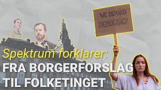 Spektrum forklarer Fra borgerforslag til Folketinget – sådan blev det første forslag vedtaget​ [upl. by Robbert]