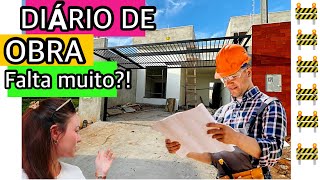 DIÁRIO DE OBRA 🚧 DA NOSSA NOVA CASA 🏡 CERCAS PORTÃO E PISO INSTALADOS [upl. by Anirtik]