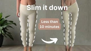 9Minute Slim Legs Workout for Busy People  No Equipment  Fat Burn amp Model Legs Transformation [upl. by Debo673]