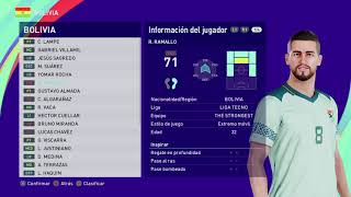 convocados de BOLIVIA Copa America 2024 gratis option file [upl. by Cointon]