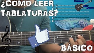 ¿Cómo leer tablaturas  Guitarra  Basico [upl. by Okimuk489]