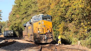 CSX 3010 turns around using abandon tracks that is now in operation again [upl. by Naivaj]