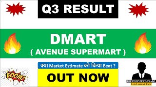 Dmart Q3 Results 2024  Dmart Results Today  Dmart Share Latest News  Avenue supermarts Share [upl. by Xet]