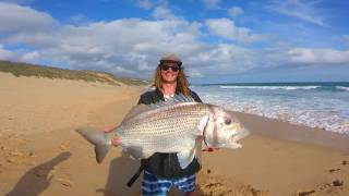 Fishing White Mussel Cracker Southern Cape South Africa [upl. by Adnal]