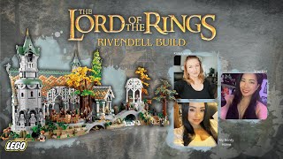 Lego Lord of the Rings Rivendell Build with Xray Girl and MyNerdyHome [upl. by Annawahs]