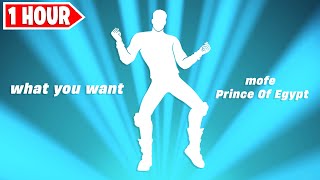 Fortnite What You Want Emote 1 Hour  Prince of Egypt Dance [upl. by Elohc]