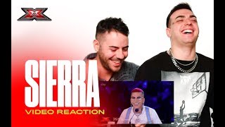 La SIERRA reagisce alla sua AUDIZIONE di X Factor 2019 [upl. by Nylirahs]