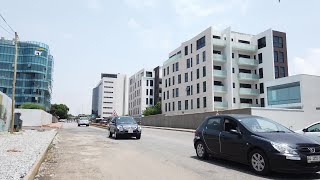 WELCOME TO CANTONMENTS AFRICA CITY ACCRA GHANA AFRICAN WALK VIDEOS [upl. by Arrahs]