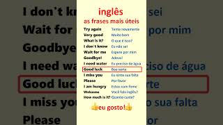 Inglês Aprenda frases mais úteis em inglês para principiantes [upl. by Suryc]