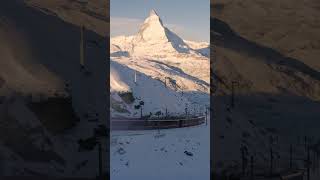 Stunning Drone Views of Zermatt Ski Resort with Matterhorn Switzerland switzerland aerial drone [upl. by Aneen]