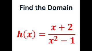 Find the Domain of a Rational Function [upl. by Letnohs614]