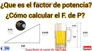 Cómo calcular el FACTOR DE POTENCIA [upl. by Nohsyar]