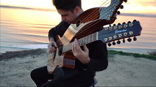 Ethereal Sunset  MeditativeTranquil Sound  18 String Harp Guitar [upl. by Mills30]