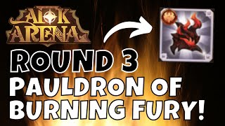 NEW ARTIFACT  PAULDRON OF BURNING FURY AFK ARENA [upl. by Analaf]