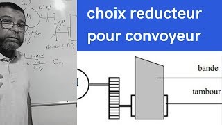 Vdeo N°61 calcul dun reducteur pour bande transporteuse [upl. by Yllet]