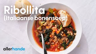 Italiaanse bonensoep ribollita  Recept  Allerhande [upl. by Tybalt81]