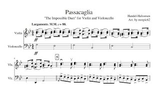 Passacaglia for Violin and Cello after a Theme by G F Handel [upl. by Banks]