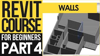 Revit Course for Beginners – Revit Tutorials to Learn BIM Fast  Part 4  Walls [upl. by Ecirual]