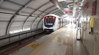 LRT Kelana Jaya Line  Innovia Metro 300 Set 35 Arriving amp Departing Ara Damansara [upl. by Humfrey]