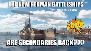 New WOWS secondary German Battleships  Mackensen Review [upl. by Ramey]