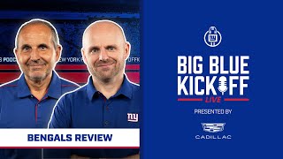 Giants vs Bengals Review  Big Blue Kickoff Live  New York Giants [upl. by Markland942]