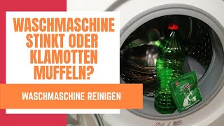 Waschmaschine stinkt – Waschmaschine reinigen wenn Wäsche muffig riecht [upl. by Eugenie]