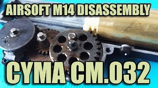 CYMA CM032  Airsoft M14 how to disassemble [upl. by Tengdin741]