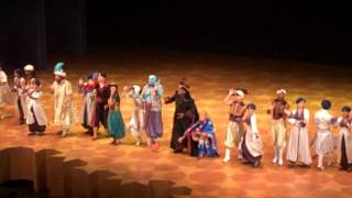 Disneys Aladdin  A Musical Spectacular Cast Exit [upl. by Helfant453]