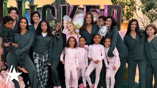 Ariana Grande amp Cynthia Erivo Join ‘Wicked’ Screening For Kim Kardashian’s Family [upl. by Klarika799]